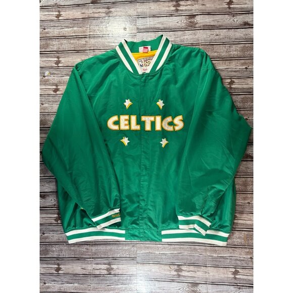 Mitchell & Ness Other - Mitchell & Ness Boston Celtics Varsity Jacket Hardwood Classics sz 60 4XL vintag